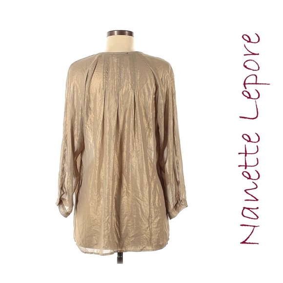 Nanette Lepore Collection Long Sleeve Blouse, Like New - Picture 2 of 2